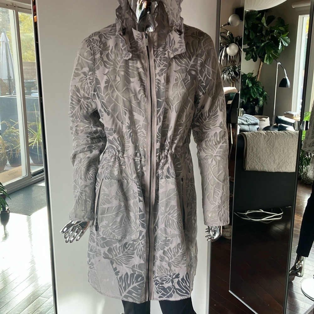 ZAC Zac Posen large Kelly Hooded Jacket in Burnout Sand